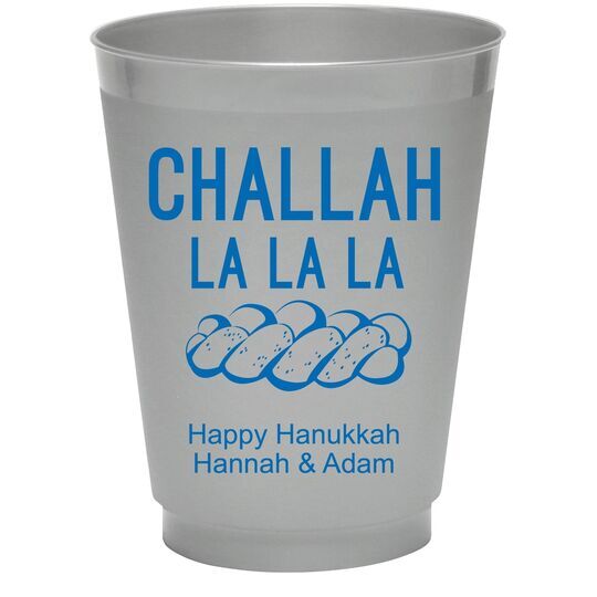 Challah La La La Colored Shatterproof Cups
